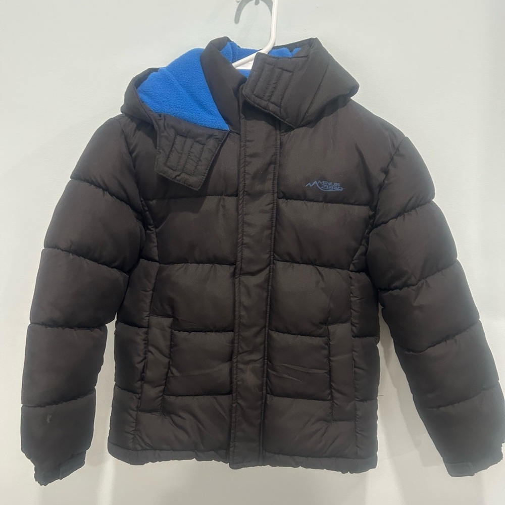 Kids Black Jacket with Blue Lining